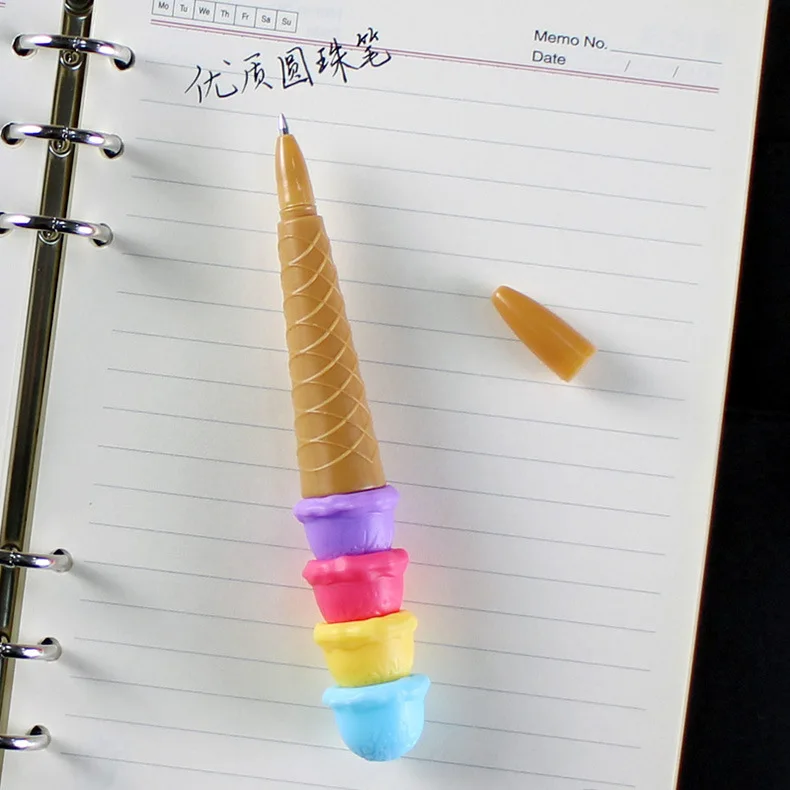 24 шт. кавайная шариковая ручка Модная девушка звезда креативный мороженое рулон