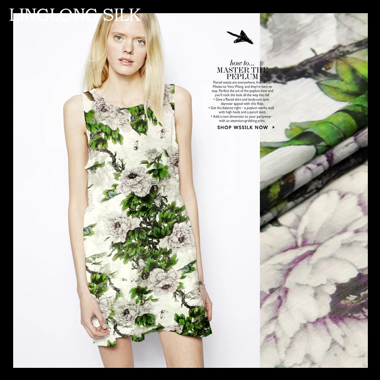 Шелковая льняная ткань 14 момме ширина 55-140 см 30% натуральный шелк + 70% для платья 2016