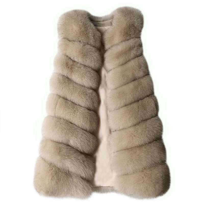 

real fox fur vest natural fur coat women korean clothes fall 2018 new fashion winter manteau femme hiver
