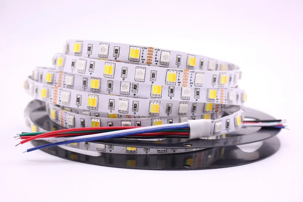 Светодиодная лента 5 м 2835 5730 5050 5054 RGB CCT RGBCCT RGBW RGBWW теплый белый свет 60/120/240/480