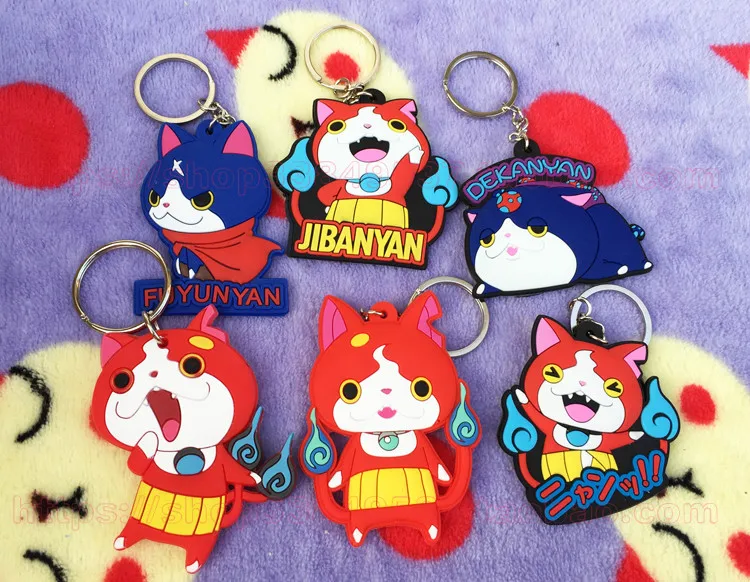 IVYYE часы Youkai аниме брелок для ключей ПВХ фигурка милая игрушка подарки на день