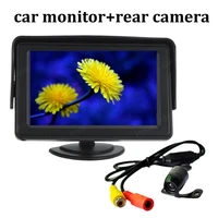 4 3 inch car rear view lcd monitor 480x234 2 av input with rearview reverse camera parking system on board display