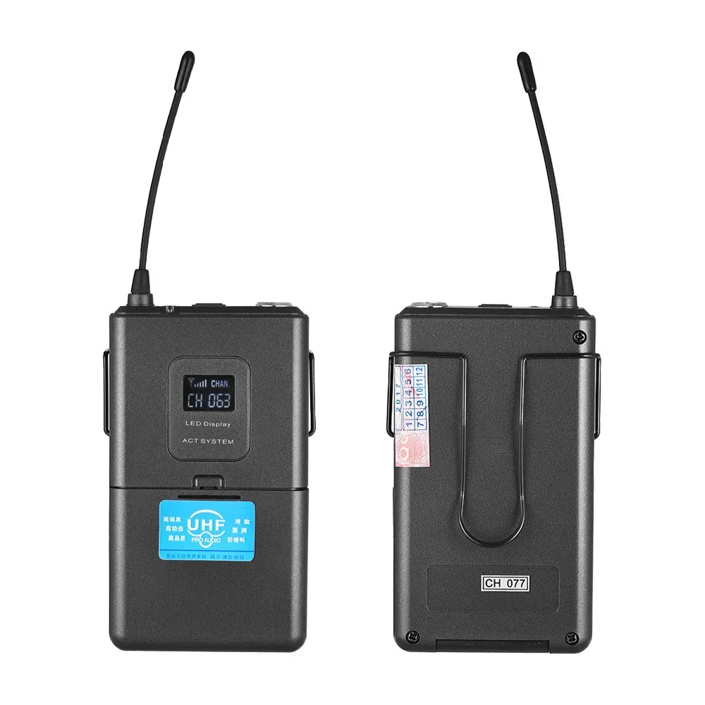 Ammoon 4T профессиональная 4-канальная UHF беспроводная гарнитура микрофон Система 4 микрофона 1 беспроводной приемник