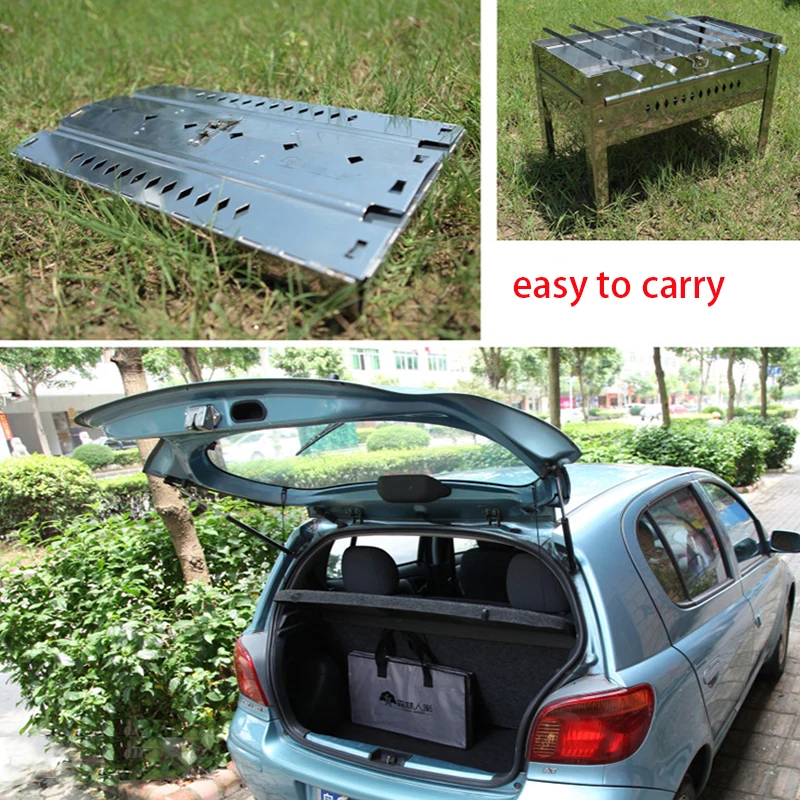 Высококачественный гриль для барбекю из нержавеющей стали уличный портативный