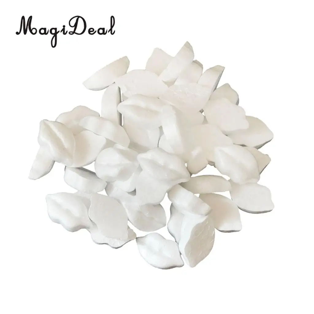 MagiDeal 50 шт. в форме губ пенополистирол пенопластовые украшения для детей DIY Craft 30x50mm