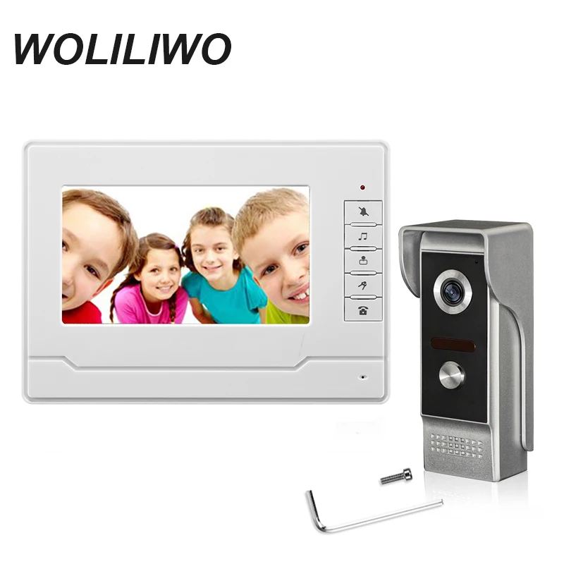 Визуальное вызывное устройство с дверным звонком на 7 дюймов TFT LCD Цвет Экран