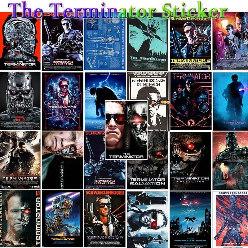 25 шт. Терминатор T 800 Арнольд Шварценеггер наклейка для фильма багажа Скейтборд
