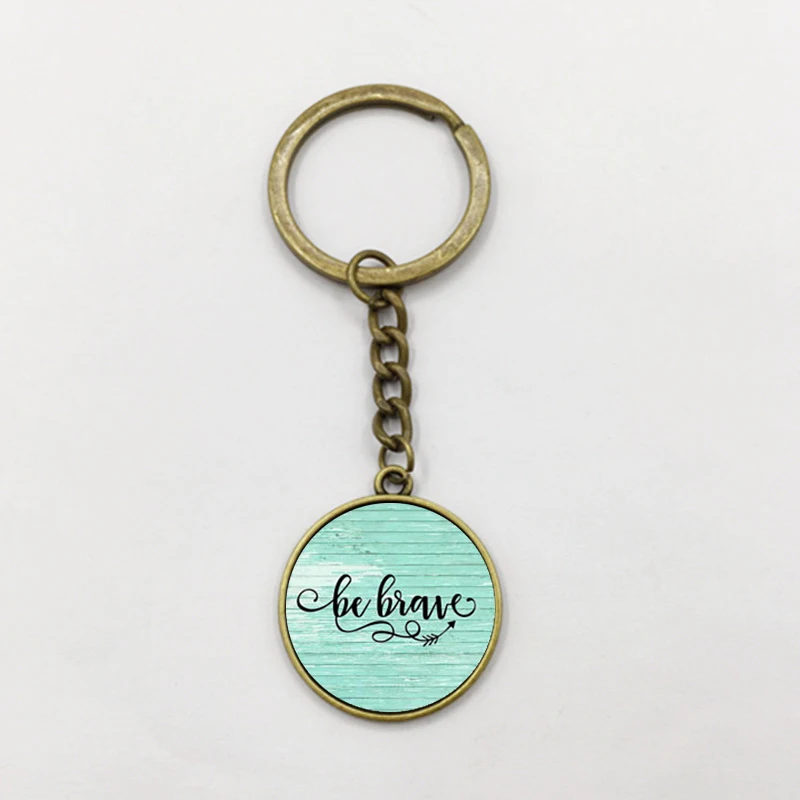 BE BRAVE Charm брелок вдохновляющий Амулет подарок для нее выживший рак воин charm Be bravy