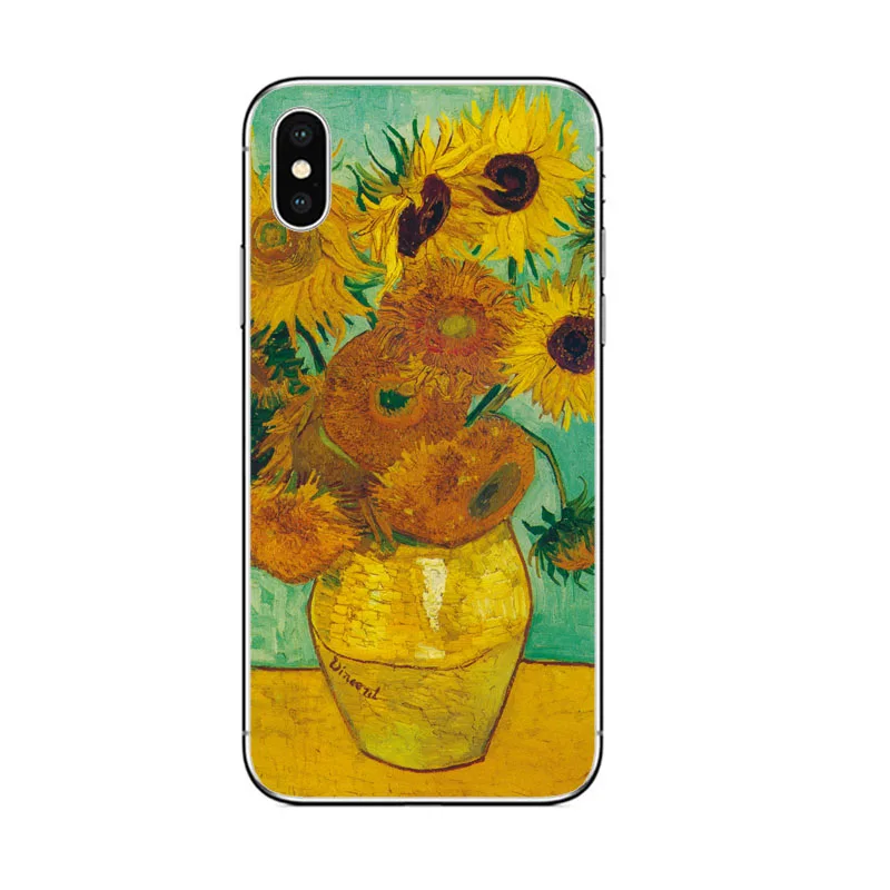 TPU Чехол для телефона с рисунком Ван Гога, мягкий ТПУ чехол для iphone 8, 7, 6 PLUS, 5 X, XR, XS, MAX, 6 S, 5S, SE, чехол для портретов Ван Гога, s - Цвет: TPU
