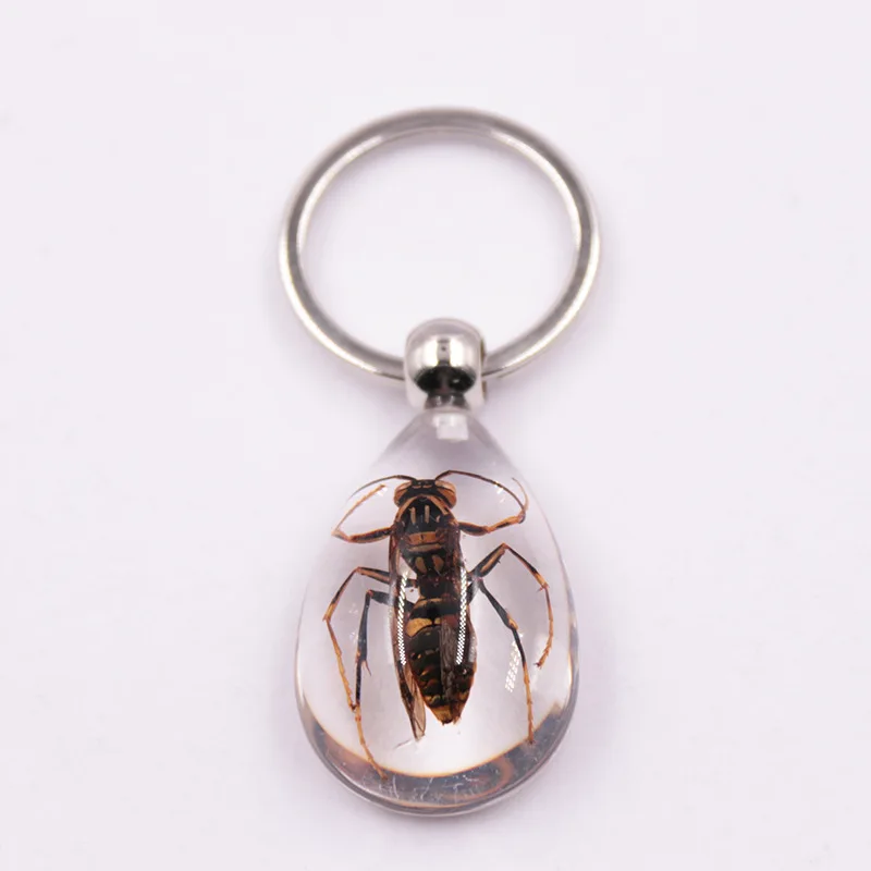 Прозрачный милый брелок для ключей из смолы в виде пчелы насекомых Speci мужской