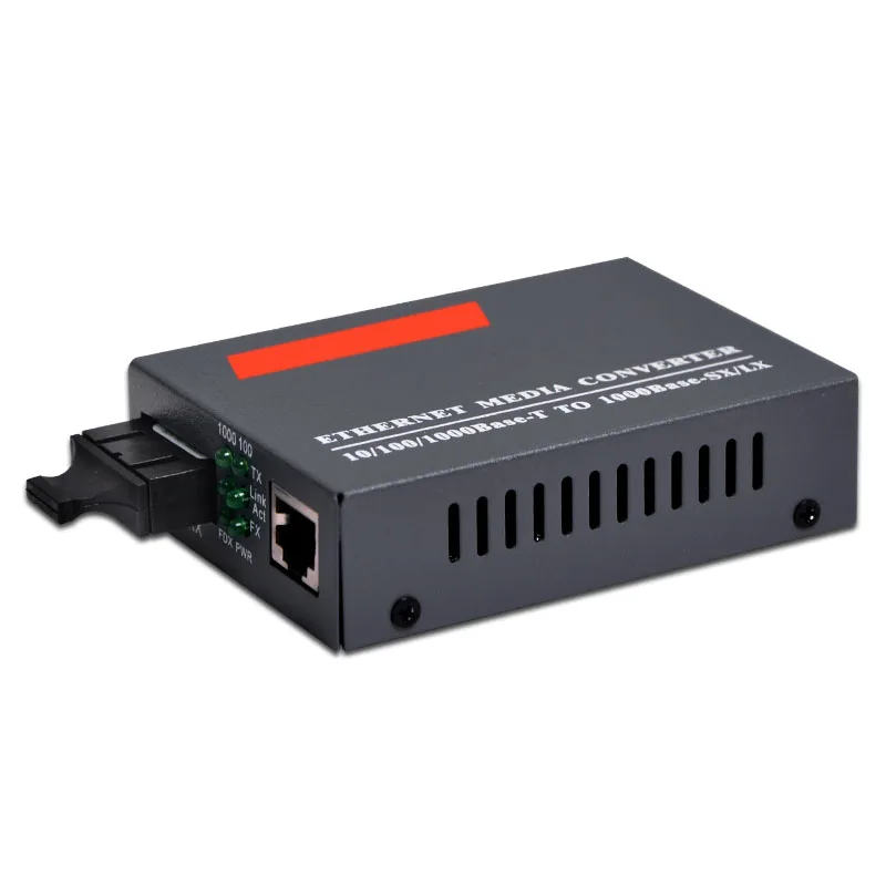 Gigabit Fiber Optical Media Converter 1000Mbps Single Mode Duplex SC Port 20KM Ethernet Media Converter