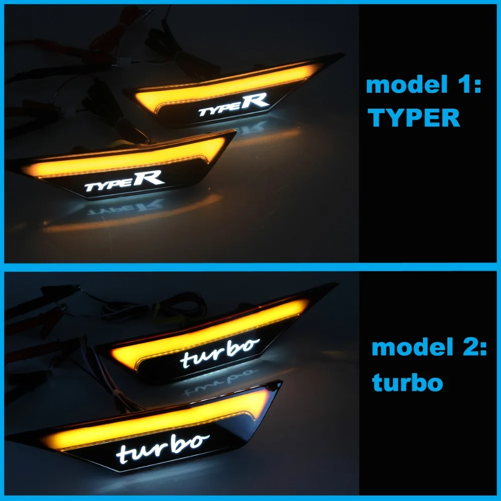 Светильник светодиодный для указателей поворота Fender светильник бега Honda Civic 2016 2017