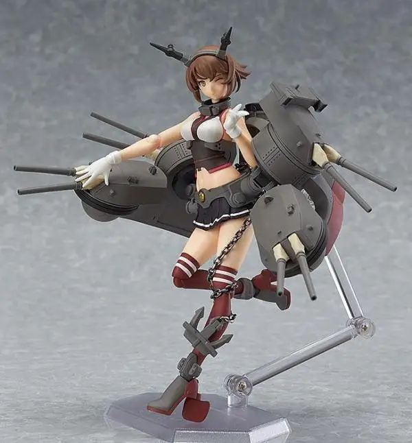 Коллекция аниме Kantai Mutsu Figma 242 ПВХ Фигурки Коллекционная модель игрушки