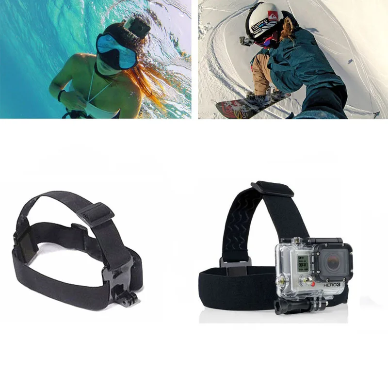 Gopro SJcam аксессуары набор 10 в 1 комплект монопод грудь глава ремень Присоске
