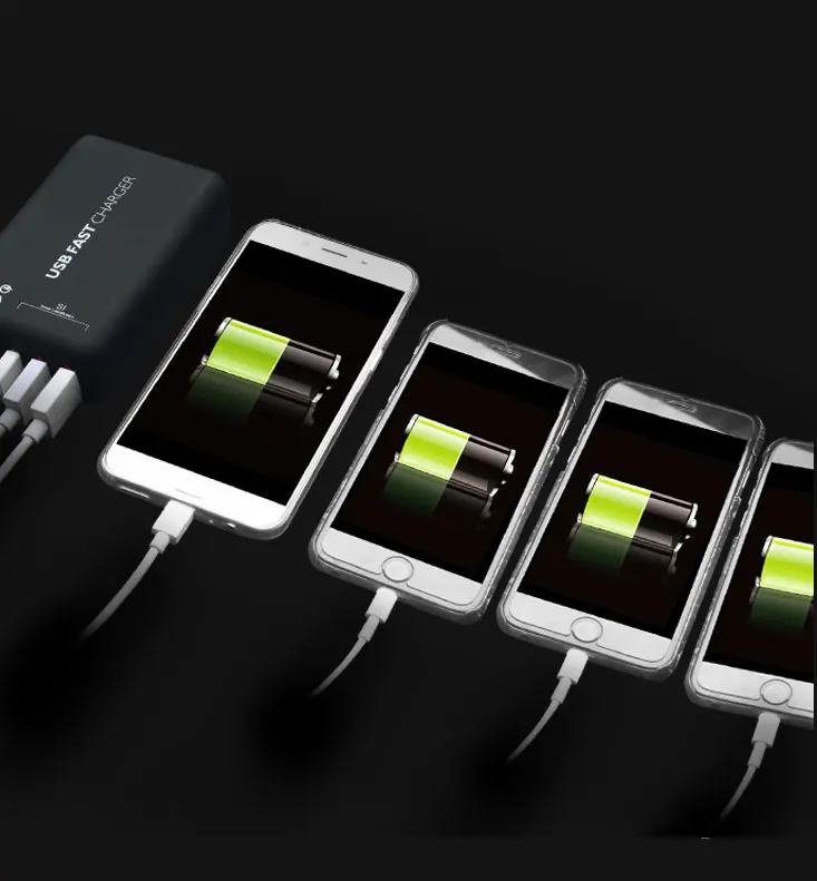 30 Вт Быстрая зарядка 3,0 4 порта USB+ 1 type-C зарядное устройство для SANSUNG для iphone для Android для планшетных ПК быстрое Смарт 3,0 зарядное устройство