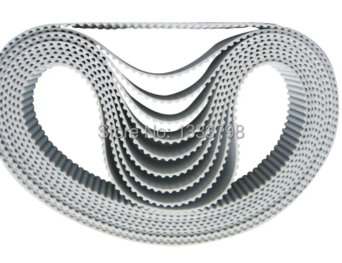 

10mm width stainless steel core inside htd3m closed loop toothed timing belt