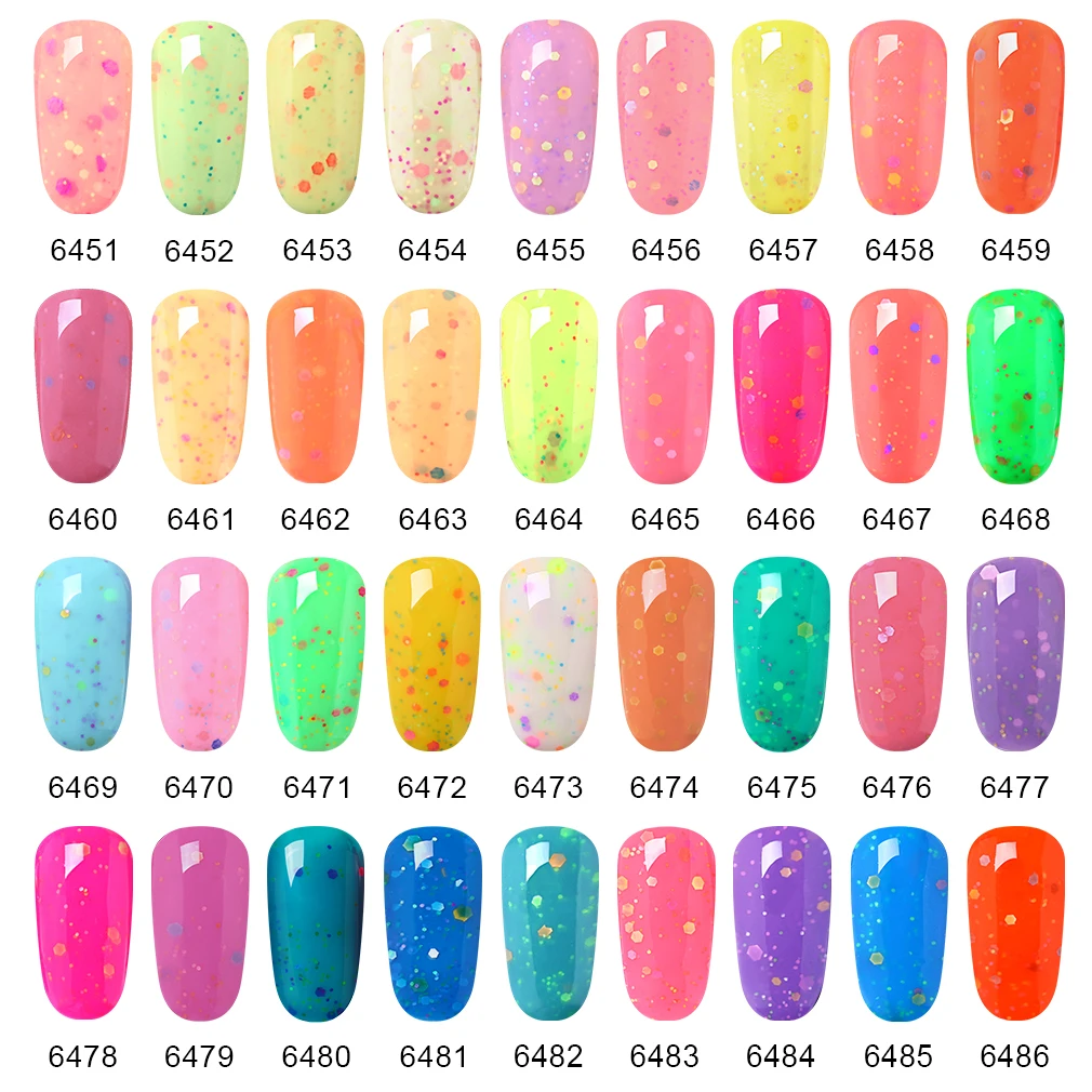 HNM конфеты цвет молочного сыра гранулы ногтей 8 мл УФ светодиодный замочить от