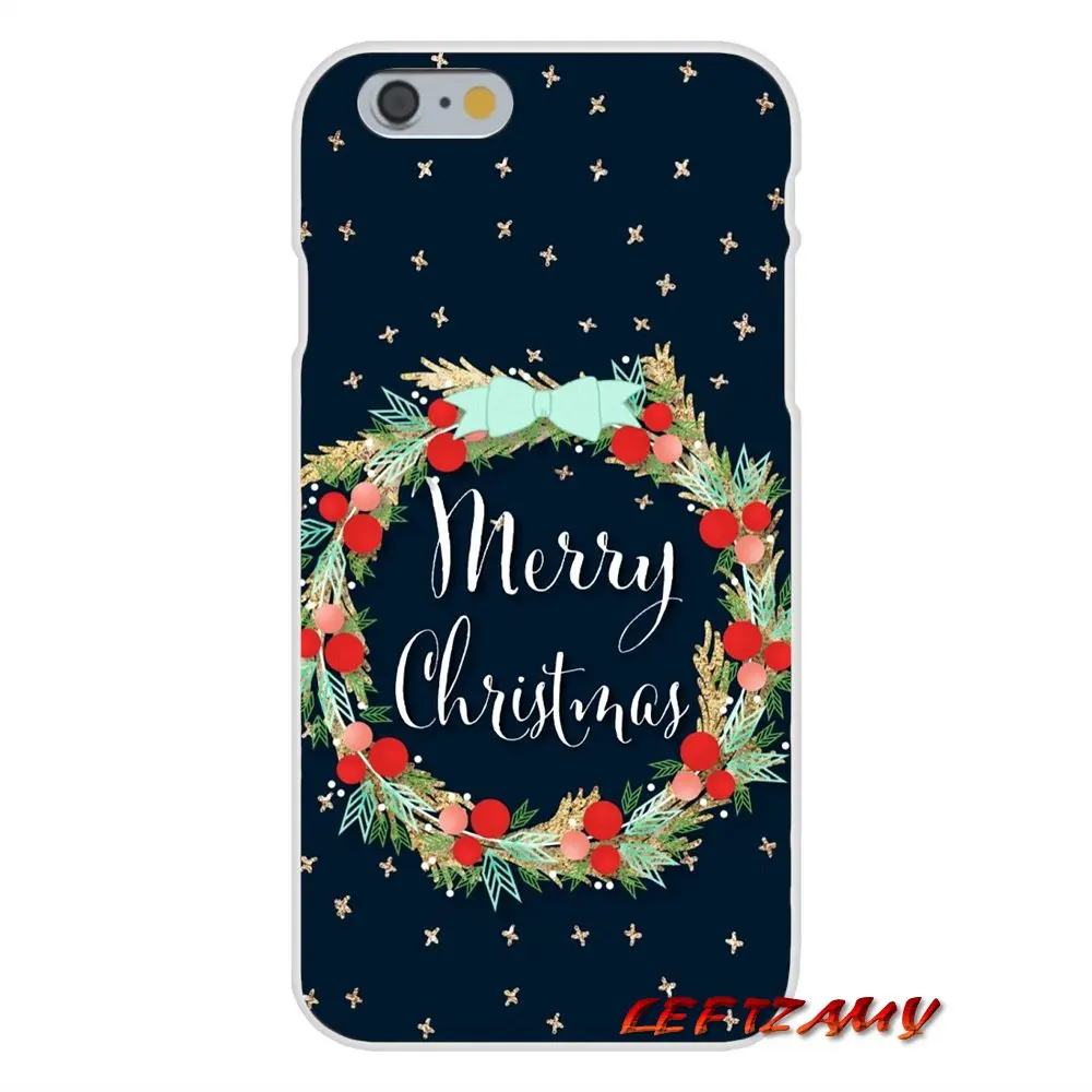 Transparent TPU Bag Case For Samsung Galaxy A5 A6S A7 A8 A9S Star J4 J6 J7 J8 Prime Plus 2018 happy New Year Christmas snowflake | Мобильные