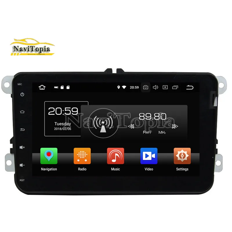 NAVITOPIA 8 дюймов Android 9 0 автомобильный радиоприемник для VW