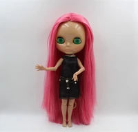 free shipping bjd joint rbl 392j diy nude blyth doll birthday gift for girl 4 colour big eyes dolls with beautiful hair cute toy