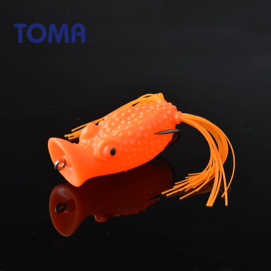 Приманка рыболовная TOMA в виде лягушки 60 мм 15 г|soft baits|lure soft baitfrog fishing lure |