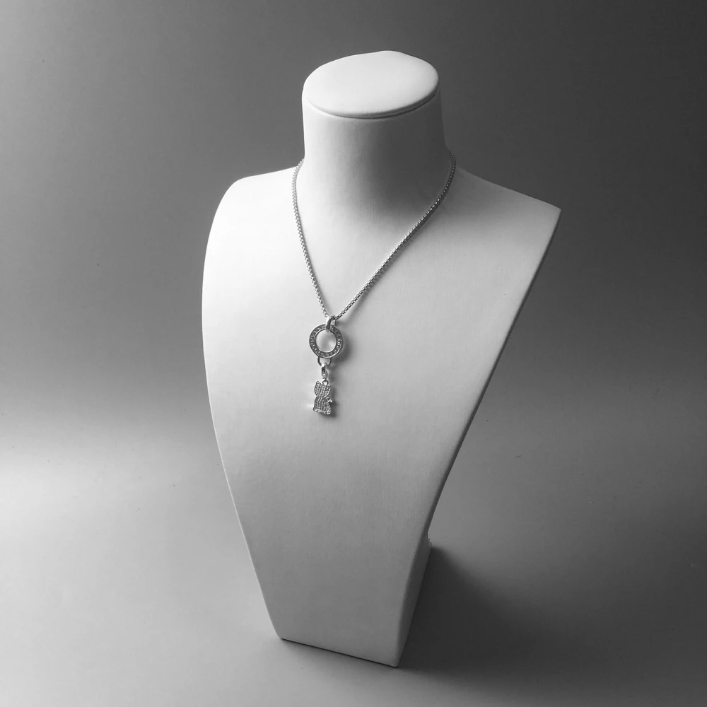 

White CZ Cat Charms Pendant,Jewelry 925 Sterling Silver Classic Gift For Women Girls Fit Bracelet Necklace Bag 2018 New