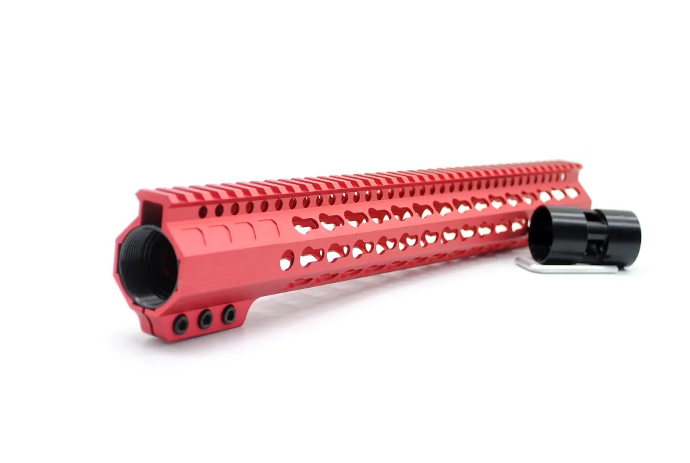 Китайский красный 15 дюймовый зажимной стиль Handguard Keymod Пикатинни Крепление скобка