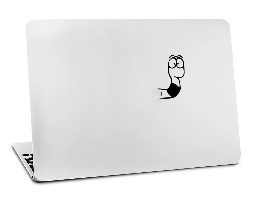 Виниловая наклейка для apple macbook air, 11, 13 дюймов, для Mac Pro, retina, 13, 15, чехол, светящаяся черная наклейка, кошка, обезьяна, волк, сенсорный - Цвет: A3028