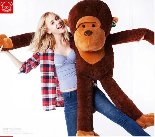 4" огромный, Гигантский Большой jumbo Мягкое Животное Обезьяна Мягкие игрушки 110 см
