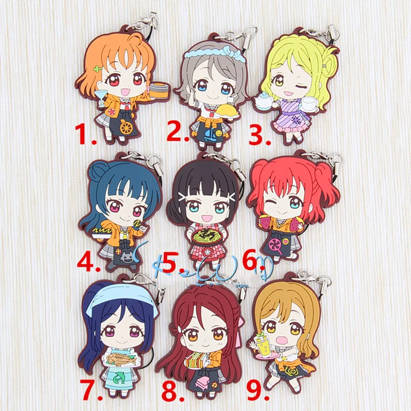 1 шт. аниме брелок для ключей Love Live Sunshine Aqours|keychain love|anime keychainlove keychain |
