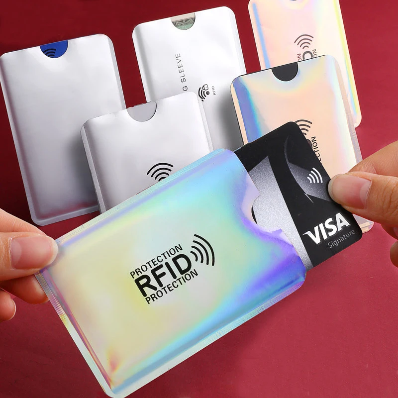 20 шт. Анти Rfid лазерный кошелек блокирующий считыватель держатель для карт Id Чехол