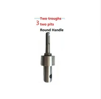 new model 2 round pits4 square pits adapter for electric hammer transfer to earth auger connector for water borer to auger
