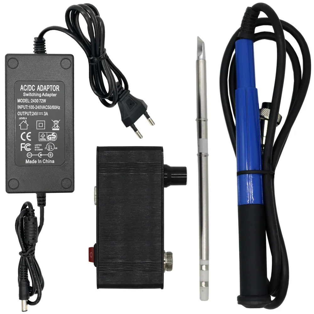 Мини T12-943 OLED-STM32 1,3 дюймов цифровой дисплей паяльная станция с DC24V3A US/EU источник питания и металлической ручкой и K наконечником