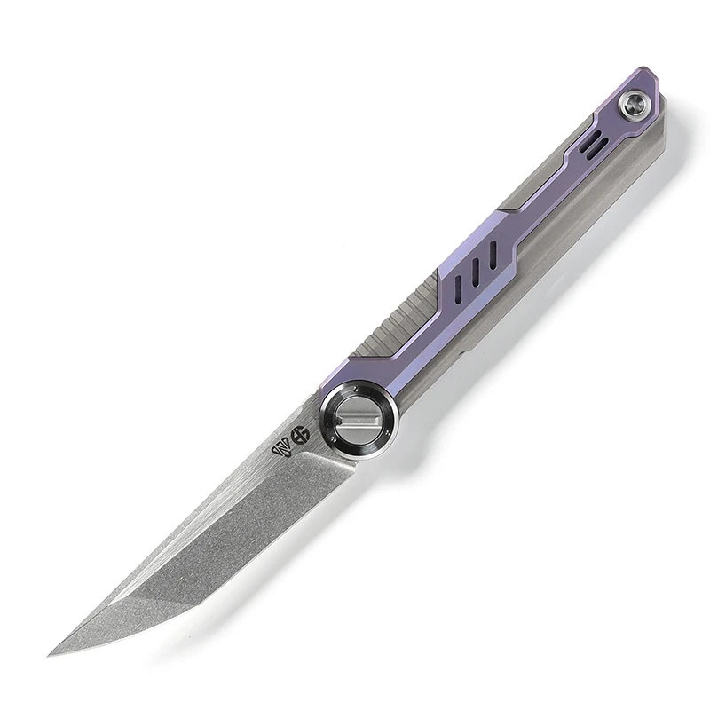 Blue NOC Destiny Тактика Складной нож KVT шарикоподшипник M390 лезвие титановая ручка Кемпинг Охота Открытый выживания Ножи EDC инструменты - Цвет: Blue