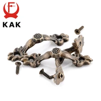 kak 10pcs box handle 4310mm zinc alloy knob tracery bronze tone antique pulls for drawer wooden jewelry box furniture hardware