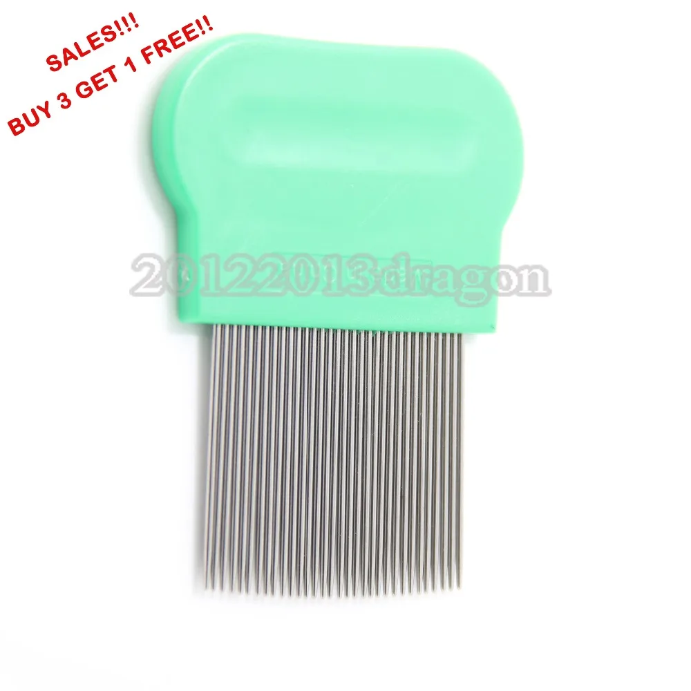 

Green Terminator Lice Comb Kids Hair Rid Headlice stainless steel Metal Teeth