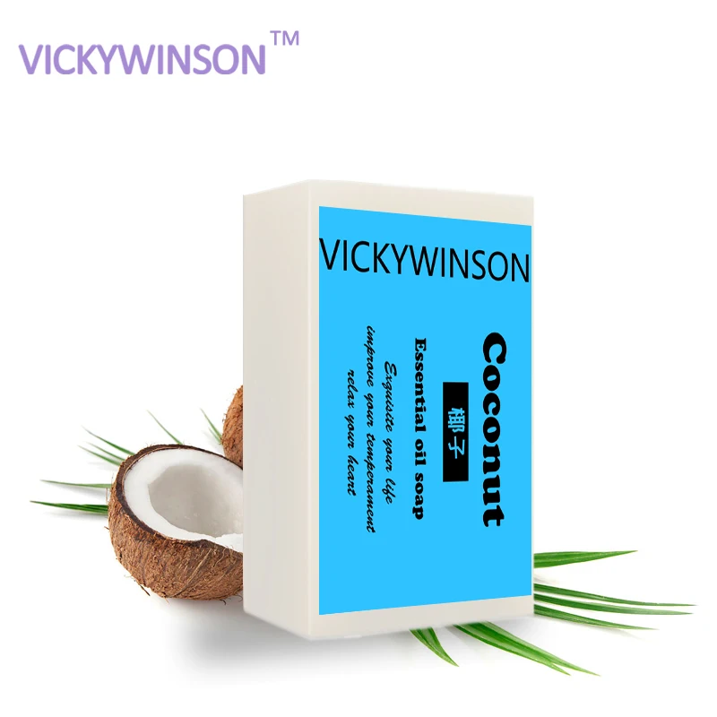 VICKYWINSON чистое натуральное кокосовое масло мыло ручной работы увлажнение