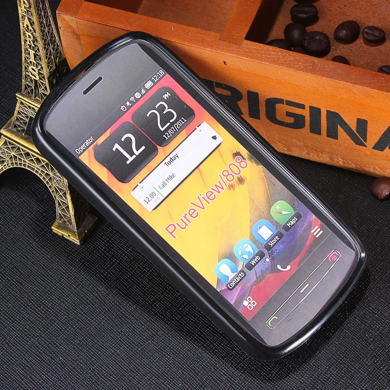 New TPU Matte Gel Skin Case Cover Soft Anti Skiding For Nokia 808 PureView Back Phone Silicone Bag Cases |