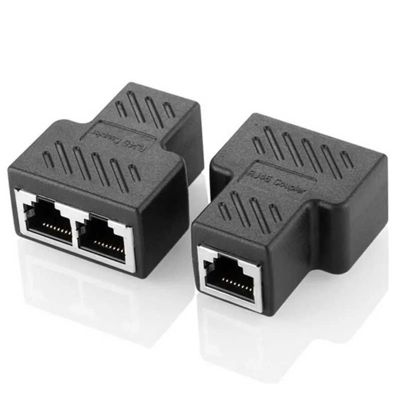 1-2 способа LAN Ethernet сетевой кабель RJ45 Женский сетевой адаптер разъём разветвитель для ноутбуков док-станции Прямая поставка