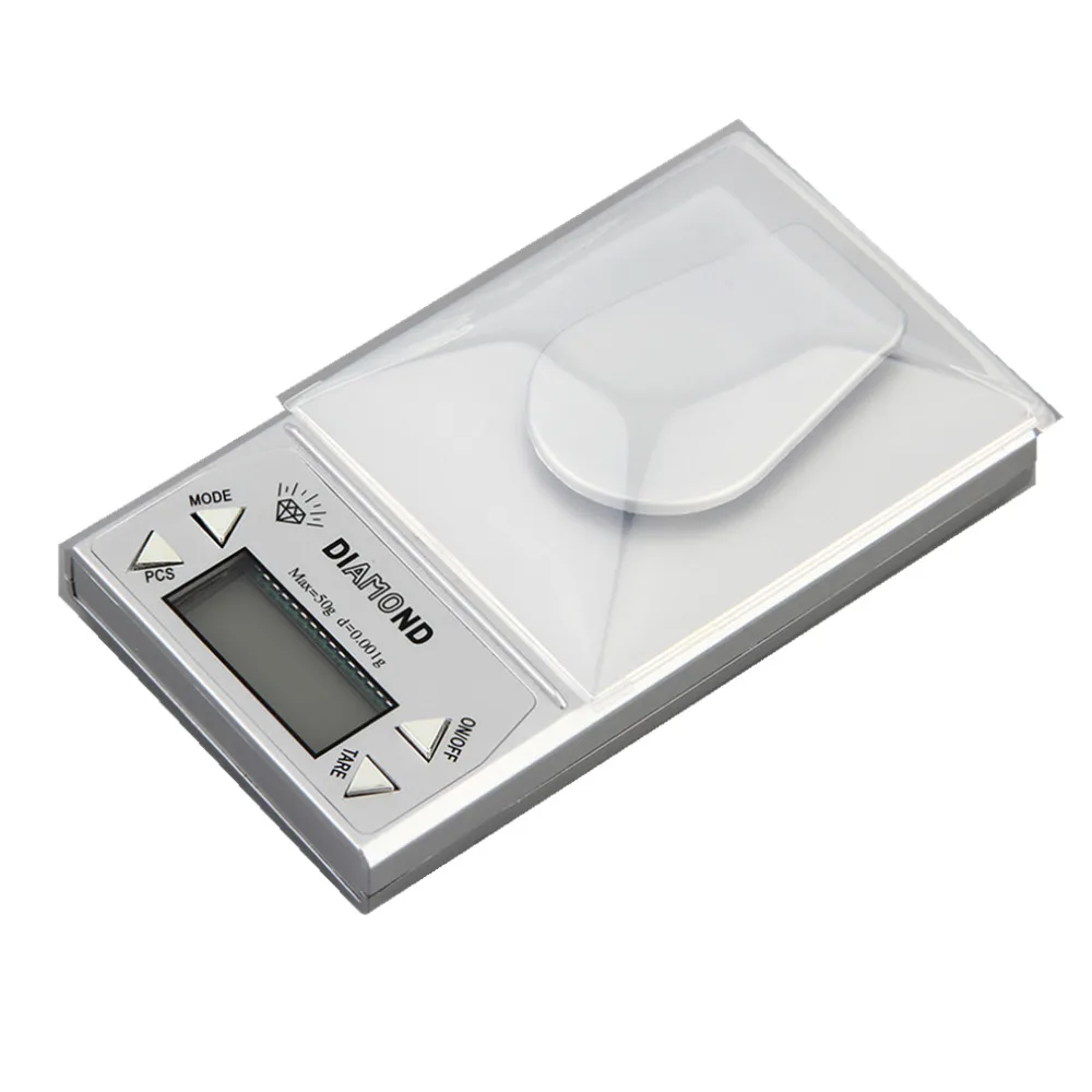 OUTAD высокоточные цифровые весы для ювелирных изделий 50 г x 0,001 г lcd Lab Gold Herb Balance Синяя подсветка алмазные карат электронные весы