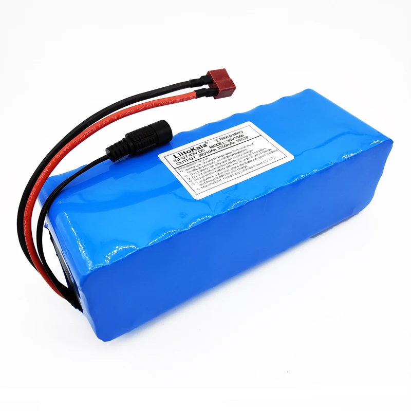

LiitoKala 36 v 10Ah 10S3P 18650 Rechargeable Battery, Modified Motorcycle, Electric Vehicle Battery Charger li-lon + 36V 2A char