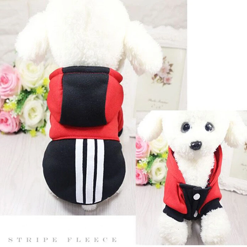 Dog Clothes Winter Soft Hoodie Chihuahua Warm Pet Clothing for Small XS Yorkie Coat | Дом и сад
