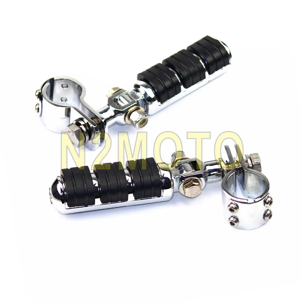 1 пара хромированных подножек для мотоцикла 1/2 &quot1 1/4&quot 1/8 &quot зажимы крепления Harley