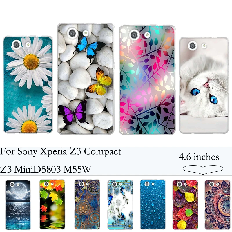 Роскошный мягкий чехол из ТПУ для Sony Xperia Z3 Compact Mini D5803 M55W задняя крышка силиконовый