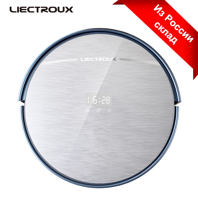 LIECTROUX X5S Robot Vacuum Cleaner MAP Inertial Navigation WIFI APP Control Water Tank 2600mAh Lithium Battery Central Brush