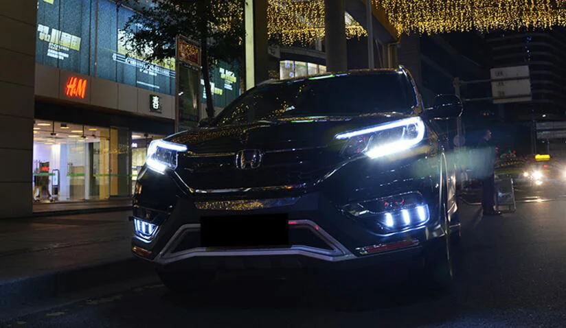 Один комплект автомобильных аксессуаров для Honda CR-V CR V CRV дневного света светодиодный DRL фара для CRV противотуманных фар