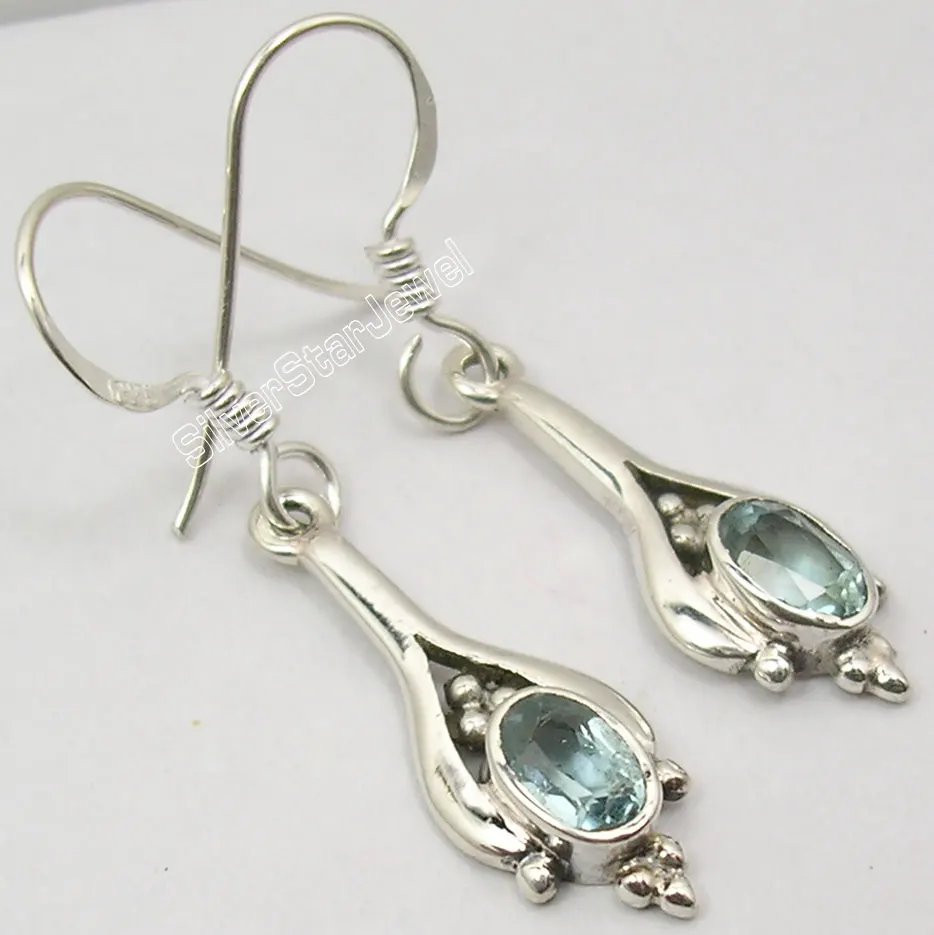 Chanti международных чистого шелка эксклюзивный голубой топаз драгоценный камень