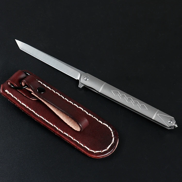 Складной нож Free Wolf Flipper D2 карманный Клинок с шарикоподшипником из титанового