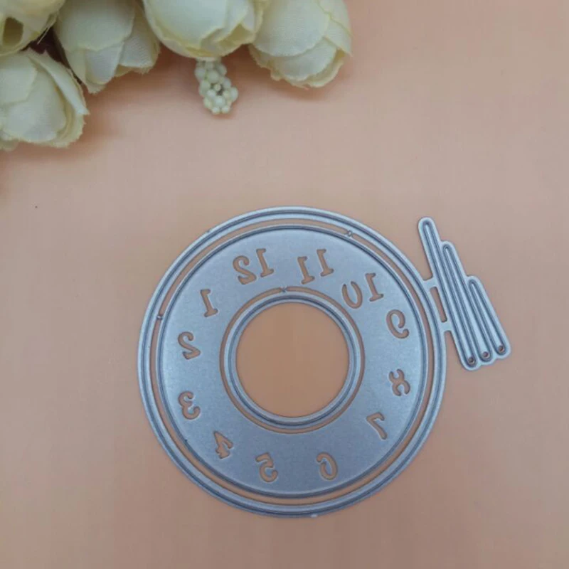 

DIY Clock Watch Number Decor Card Metal Cutting Dies Punch Mold Knife Stencil DIY Scrapbook Paper Photo Craft Template Dies