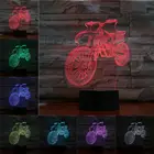 3D Ночник светильник для мотоцикла 3D настольная лампа светодиодный светильник домашний Декор Спальни фонарики для украшения светильник с RGB сменным сенсорным пультом